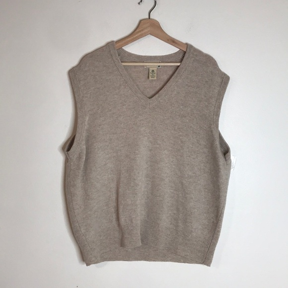 L.L. Bean mens lambs wool pullover sweater vest size XL - Picture 1 of 10